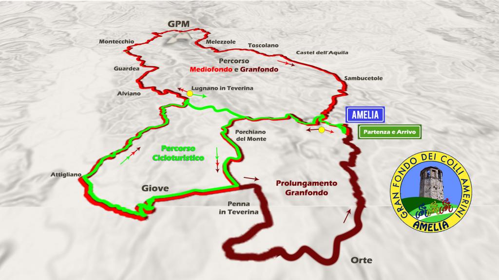 Percorso Granfondo Colli Amerini